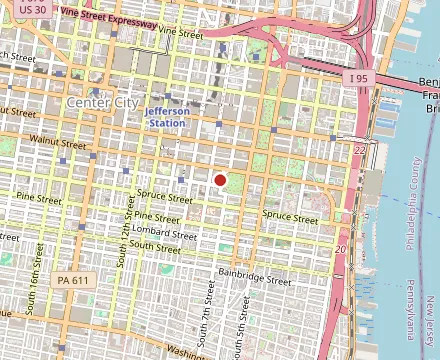 Map showing Talula's Garden