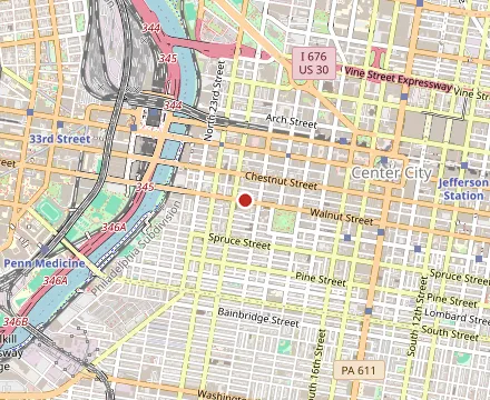 Map showing Vernick Food & Drink