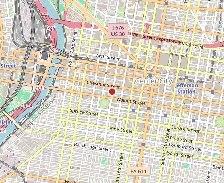Map showing The Dandelion