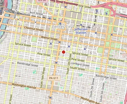 Map showing Vetri Cucina