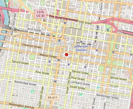 Map showing Barbuzzo