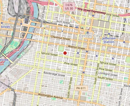 Map showing Barclay Prime