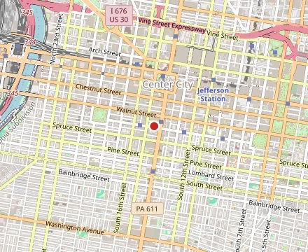 Map showing Estia Restaurant